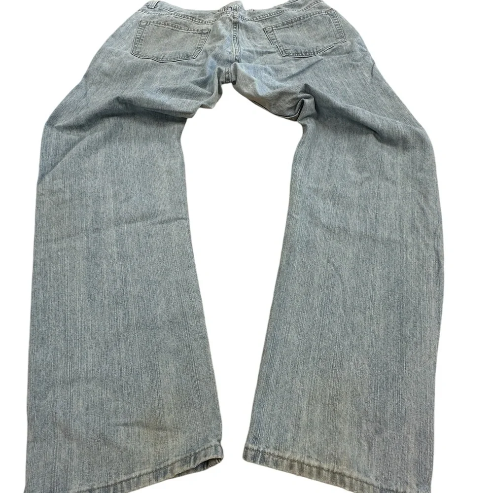 Men’s light‎ fade vintage Red camel denim jeans boot cut jeans size 38/34